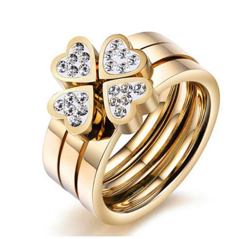 Buy Unique 316L Stainless Steel Heart Rings for Women | Elegance Jewelry