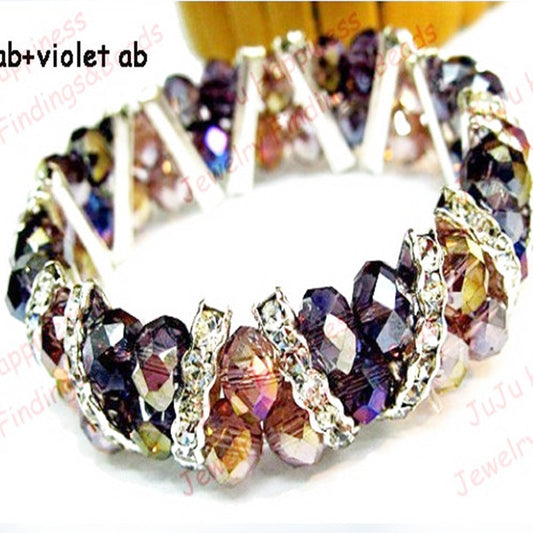 Buy Fashion Handmade Purple Crystal Beads Bracelets - Elegant Women's Jewelry