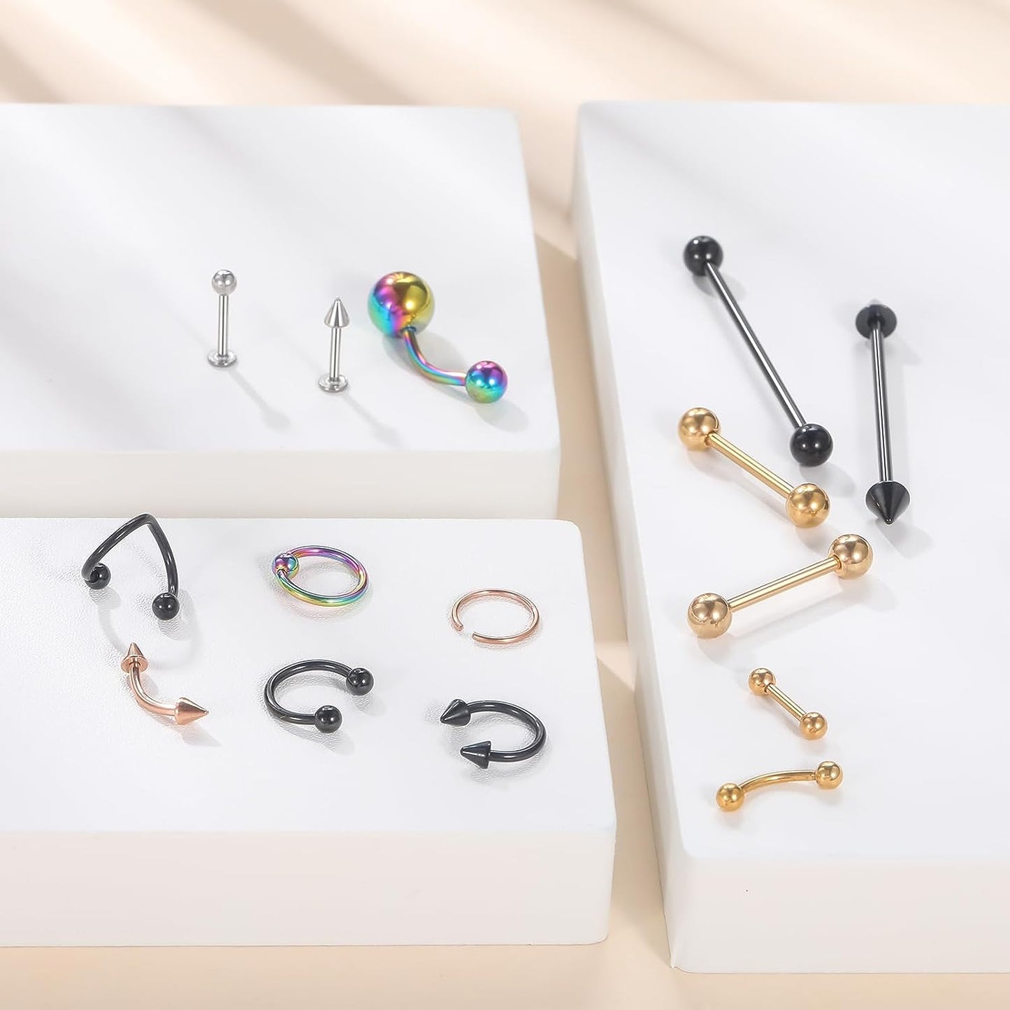 Buy Xpircn 150PCS Piercing Kit - Stainless Steel Body Jewelry Set | Elegance Jewelry
