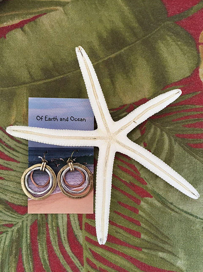 Buy Handmade Sunrise Tricolor Dangle Earrings - Artisan-Crafted Jewelry